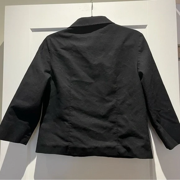 Laura Ashley 100% Cotton Poplin Boxy Oversized Relaxed Fit Cropped Jacket - Picture 3 of 6